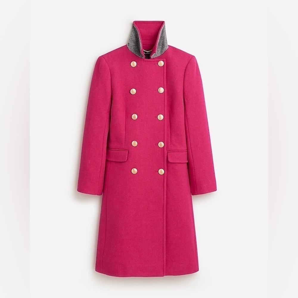 J Crew Warwick topcoat in Italian stadium-cloth wool blend BU449 - Picture 4 of 7